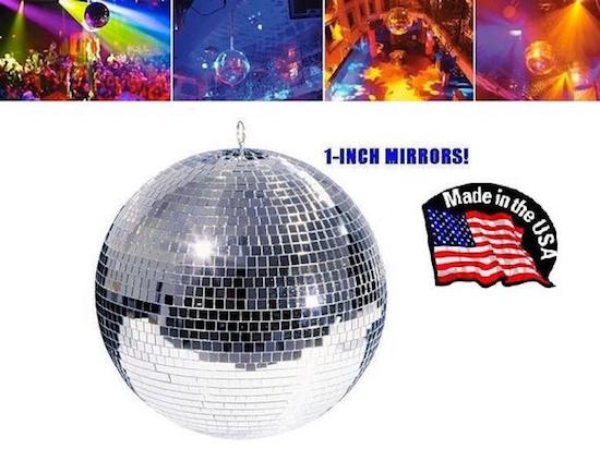 Venue Supply Brand 36-inch MIRRORED DISCO BALL with spun aluminum core, 1 mirror  tiles, superior quality and performance ***