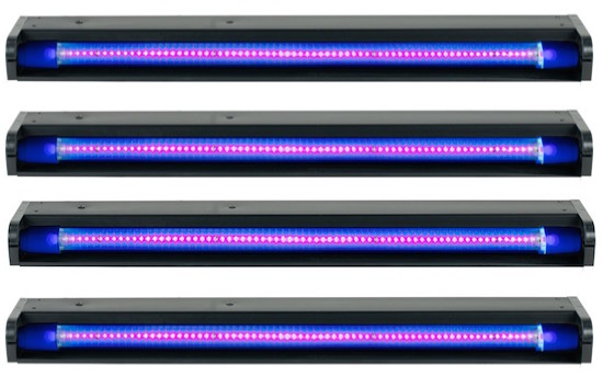 contact Weggooien dwaas American DJ UVLED 24 24 Inch UV LED strip with 48x 0.3W SMD UV LEDs 4-PAK